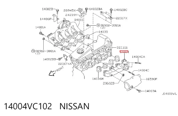  14004VC102 Nissan/Infiniti