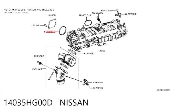  14035HG00D Nissan/Infiniti