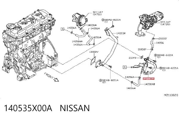  140535X00A Nissan/Infiniti