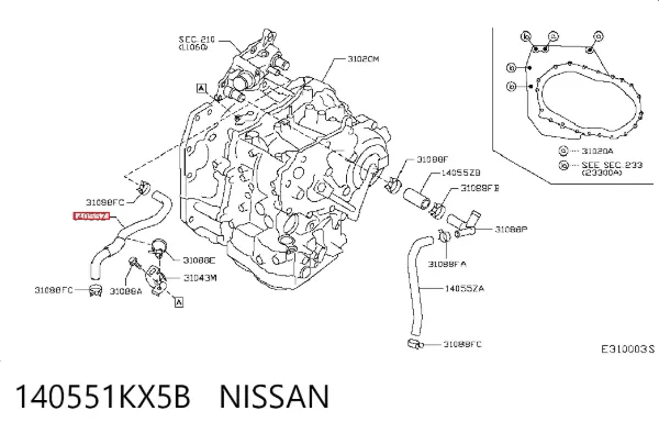  140551KX5B Nissan/Infiniti