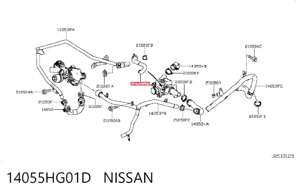  14055HG01D Nissan/Infiniti