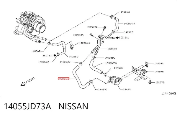  14055JD73A Nissan/Infiniti