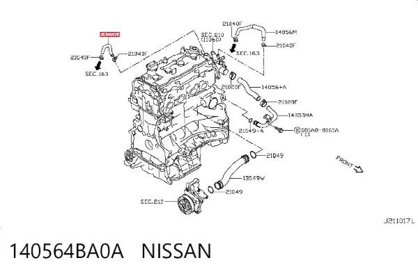  140564BA0A Nissan/Infiniti