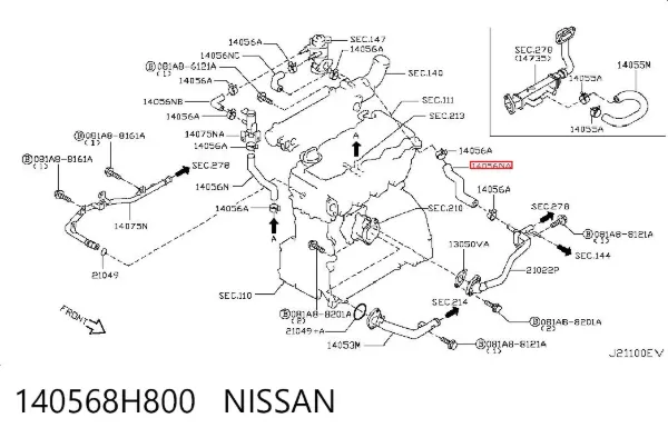  140568H800 Nissan/Infiniti
