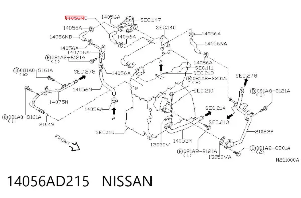  14056AD215 Nissan/Infiniti
