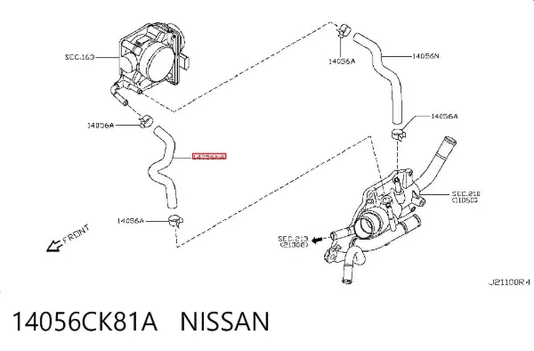  14056CK81A Nissan/Infiniti