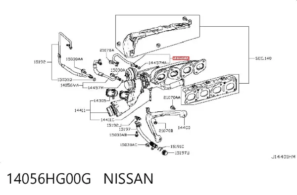  14056HG00G Nissan/Infiniti