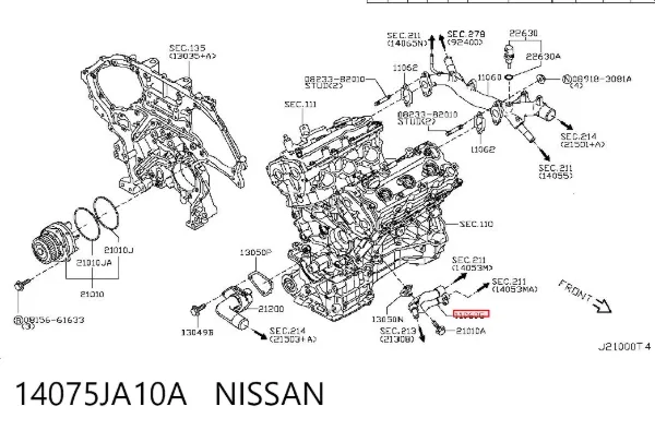  14075JA10A Nissan/Infiniti