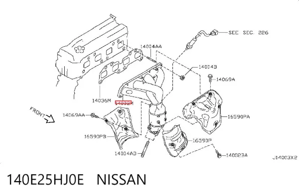  140E25HJ0E Nissan/Infiniti
