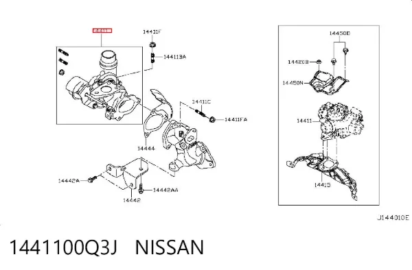 Турбина 1441100Q3J Nissan/Infiniti