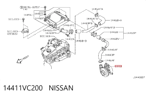 Турбина 14411VC200 Nissan/Infiniti