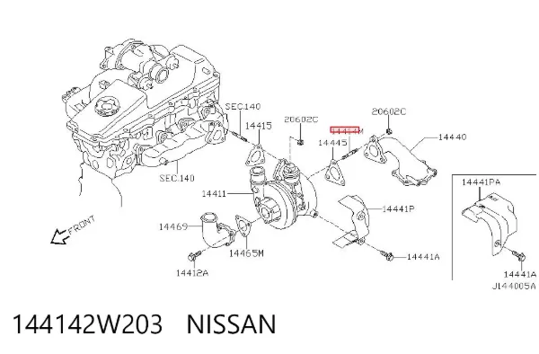 144142W203 Nissan/Infiniti