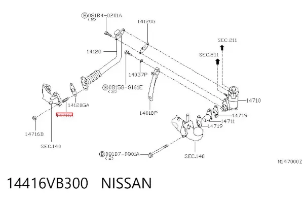  14416VB300 Nissan/Infiniti