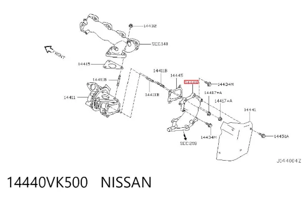  14440VK500 Nissan/Infiniti