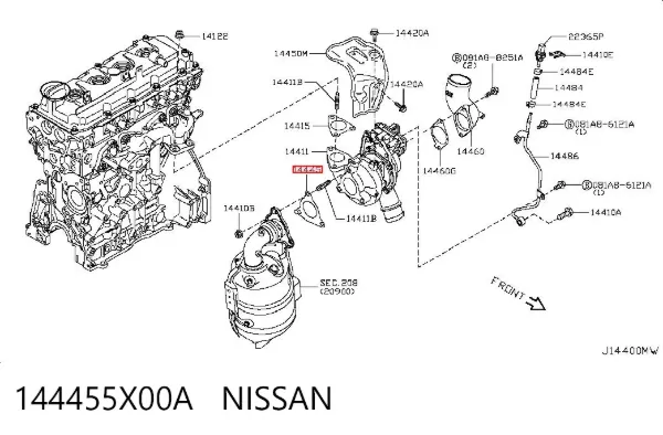  144455X00A Nissan/Infiniti