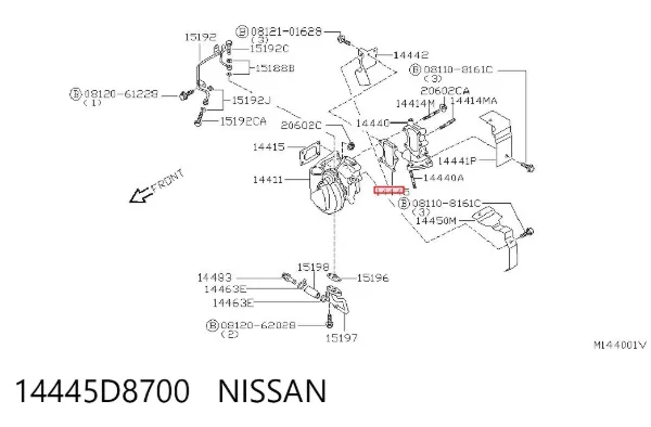  14445D8700 Nissan/Infiniti