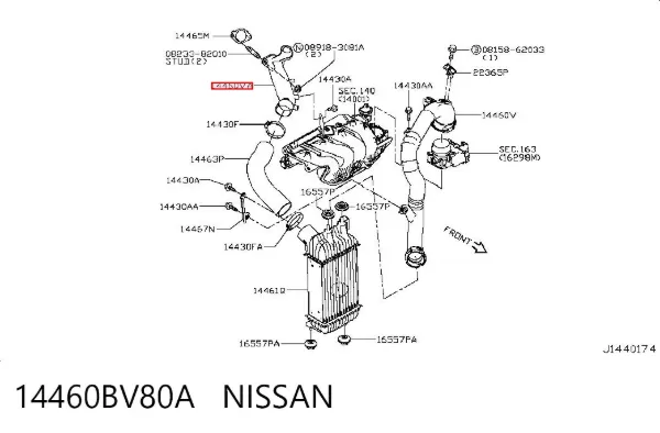  14460BV80A Nissan/Infiniti