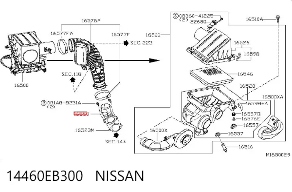  14460EB300 Nissan/Infiniti