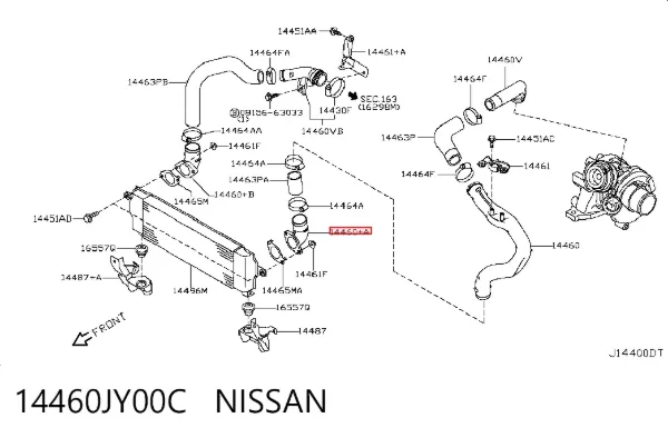  14460JY00C Nissan/Infiniti