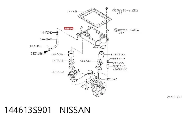 Интеркулер 144613S901 Nissan/Infiniti