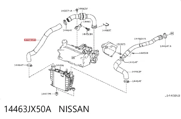  14463JX50A Nissan/Infiniti