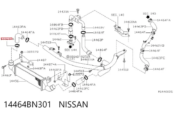  14464BN301 Nissan/Infiniti
