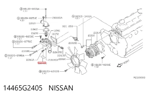  14465G2405 Nissan/Infiniti