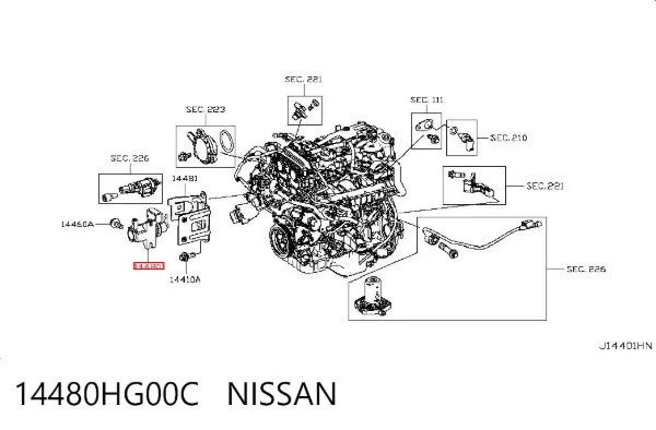  14480HG00C Nissan/Infiniti