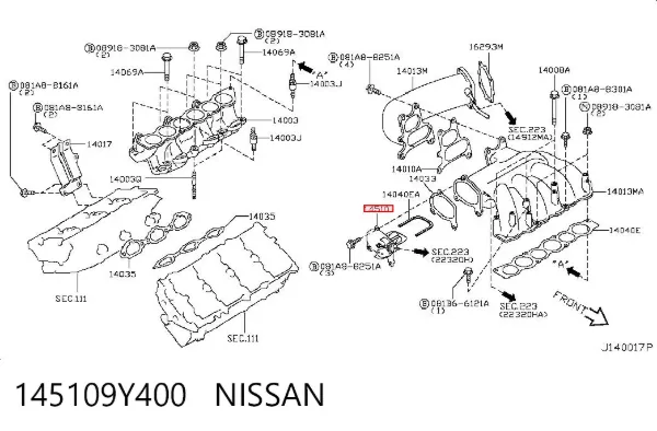  145109Y400 Nissan/Infiniti