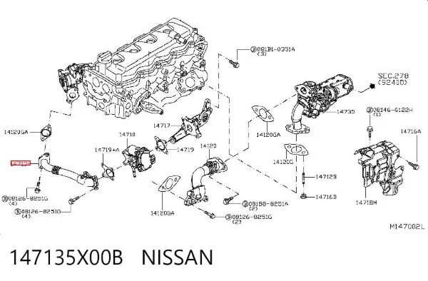  147135X00B Nissan/Infiniti
