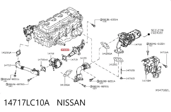  14717LC10A Nissan/Infiniti