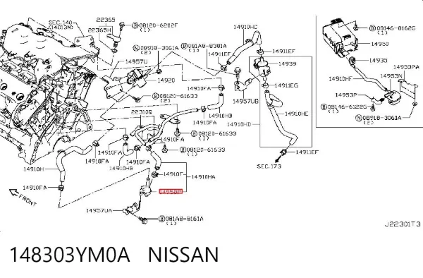  148303YM0A Nissan/Infiniti