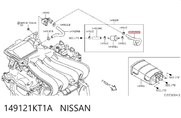  149121KT1A Nissan/Infiniti