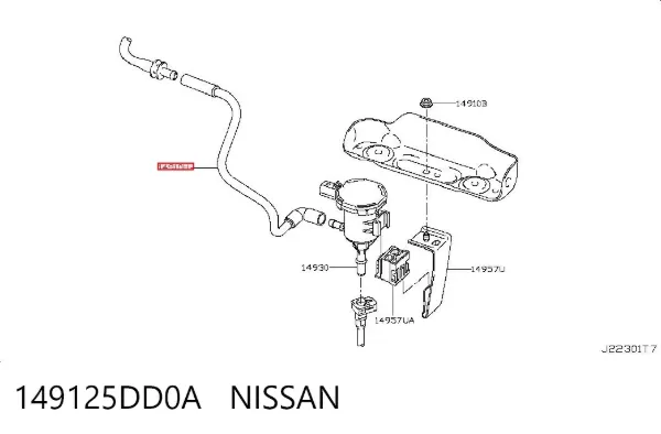  149125DD0A Nissan/Infiniti