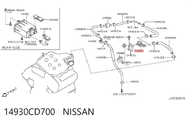 14930CD700 Nissan/Infiniti