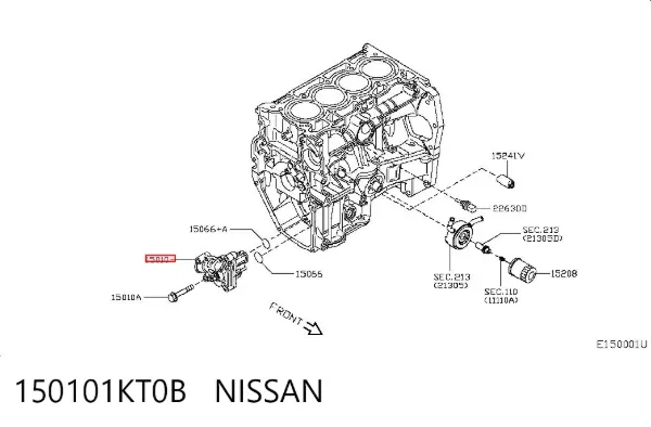 Масляный насос 150101KT0B Nissan/Infiniti