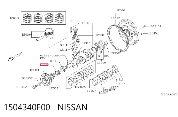  1504340F00 Nissan/Infiniti