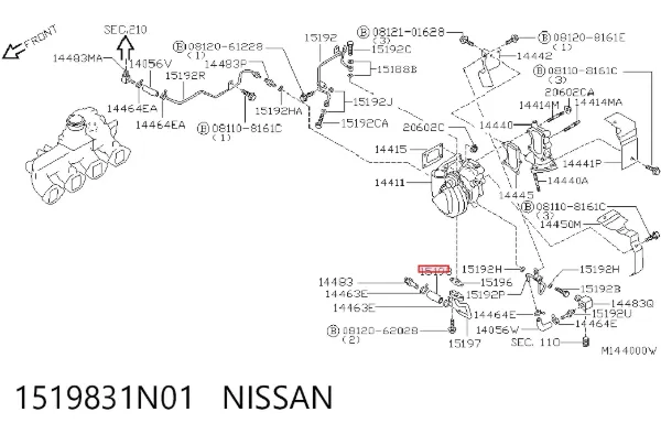  1519831N01 Nissan/Infiniti