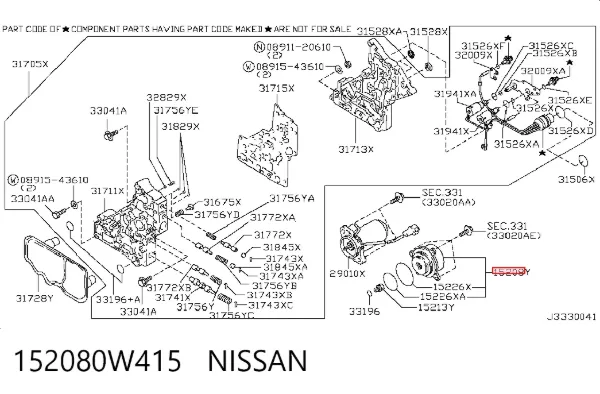  152080W415 Nissan/Infiniti