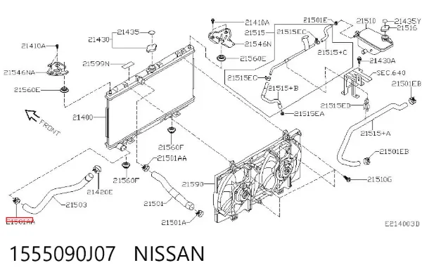  1555090J07 Nissan/Infiniti