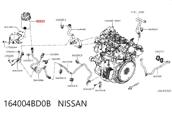 Топливный фильтр 164004BD0B Nissan/Infiniti