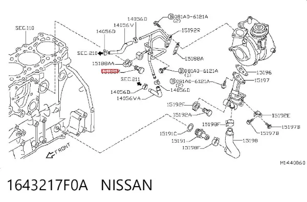  1643217F0A Nissan/Infiniti