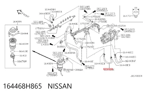 164468H865 Nissan/Infiniti