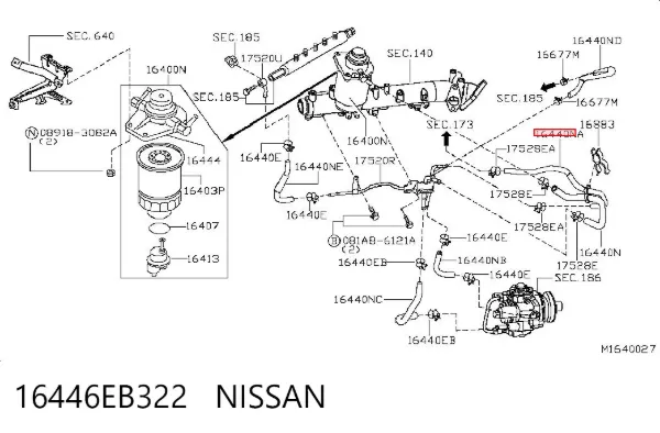  16446EB322 Nissan/Infiniti