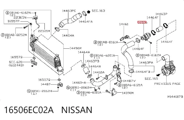 16506EC02A Nissan/Infiniti