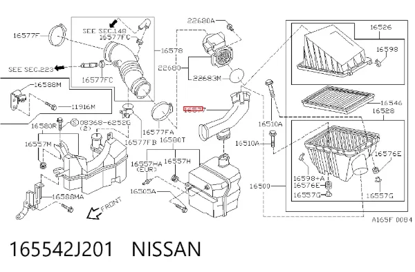 165542J201 Nissan/Infiniti