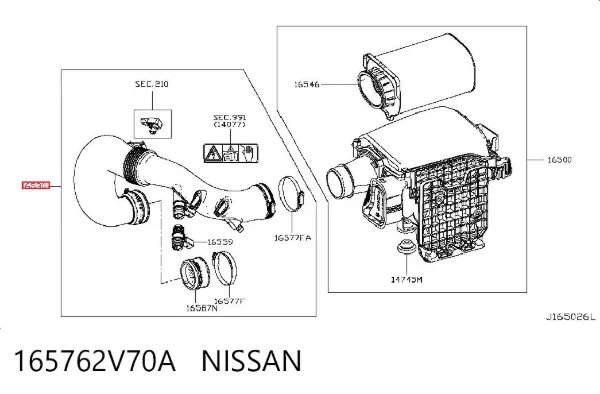  165762V70A Nissan/Infiniti