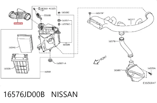  16576JD00B Nissan/Infiniti