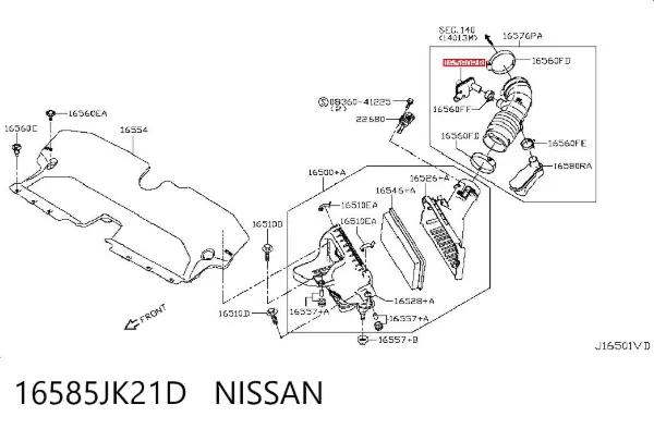  16585JK21D Nissan/Infiniti