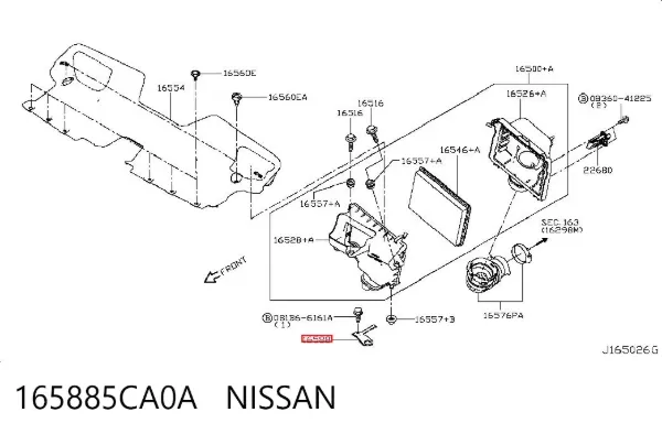  165885CA0A Nissan/Infiniti
